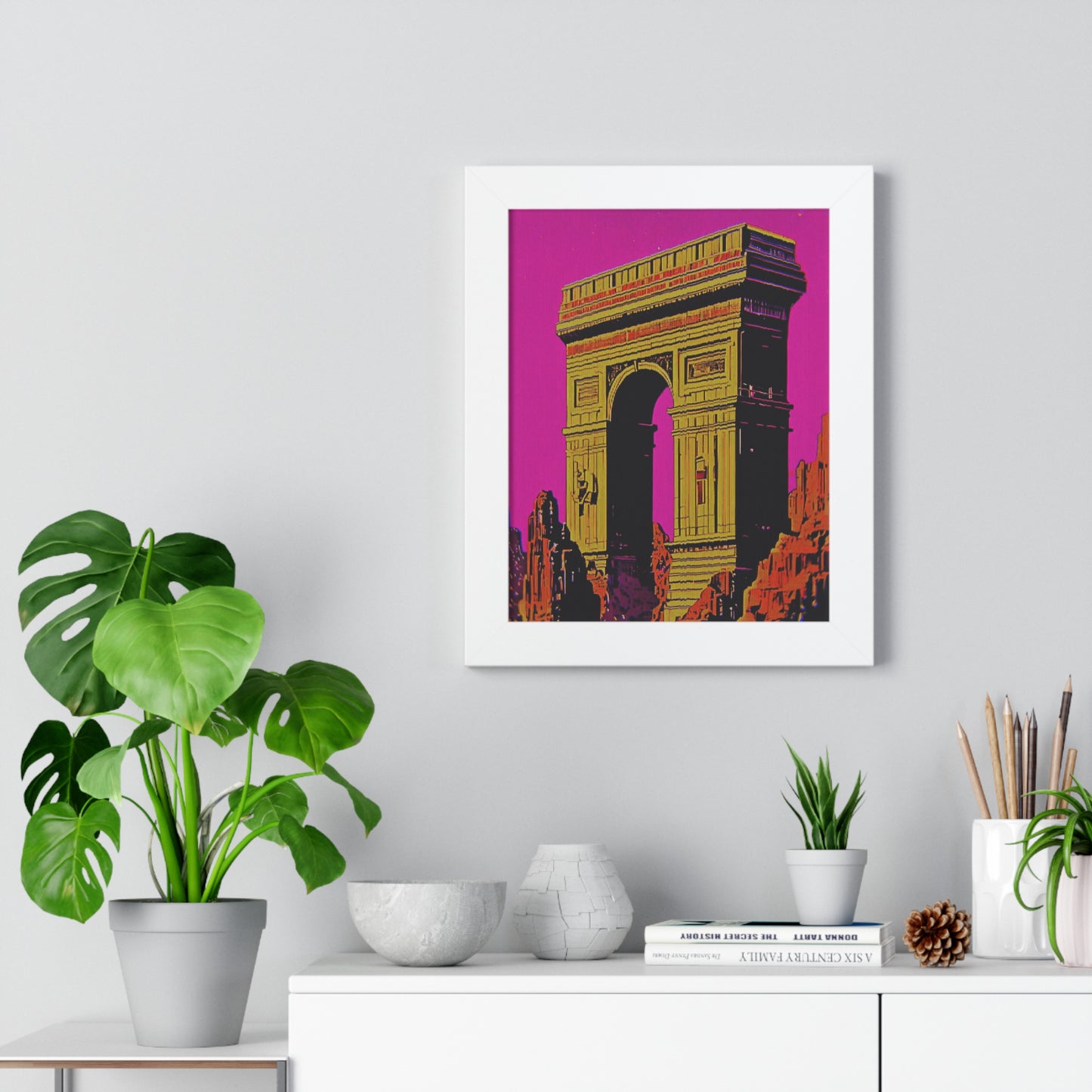 Retro Fantasy Framed Poster - A dreem of Arc de Triomphe 🏯