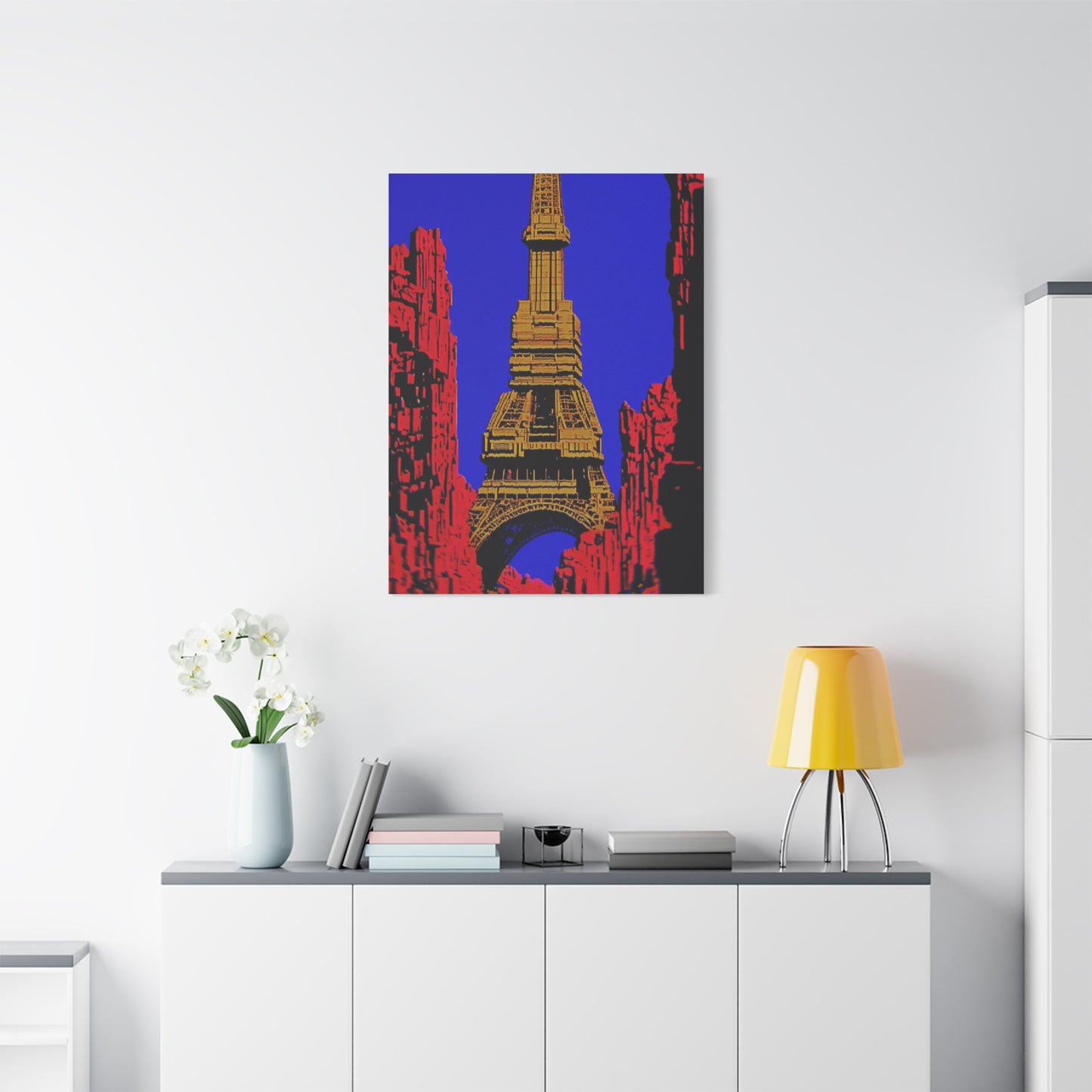 Retro Fantasy Canvas Art - A dreem of the Eiffel Tower 🗼