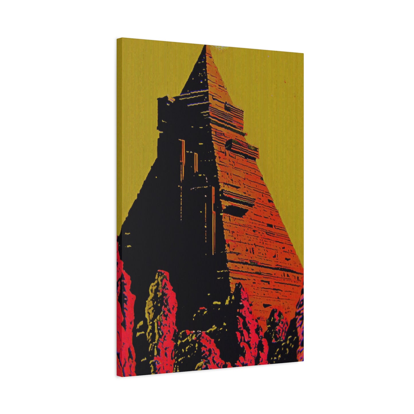 Retro Fantasy Canvas Art - A dreem of the Pyramid of Giza 🔺