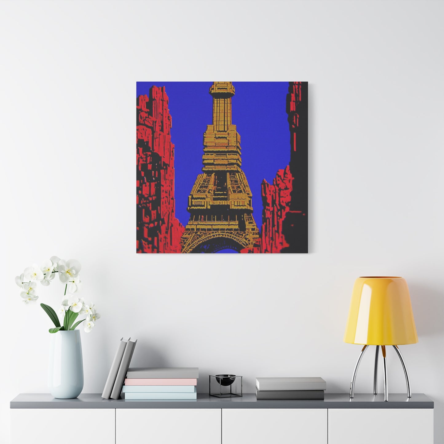 Retro Fantasy Canvas Art - A dreem of the Eiffel Tower 🗼