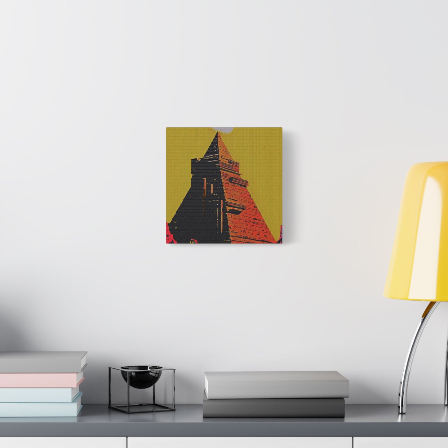 Retro Fantasy Canvas Art - A dreem of the Pyramid of Giza 🔺