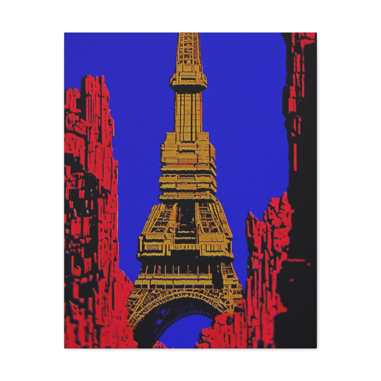 Retro Fantasy Canvas Art - A dreem of the Eiffel Tower 🗼