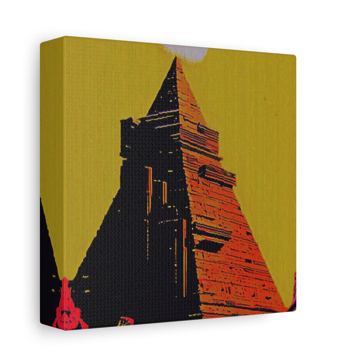 Retro Fantasy Canvas Art - A dreem of the Pyramid of Giza 🔺