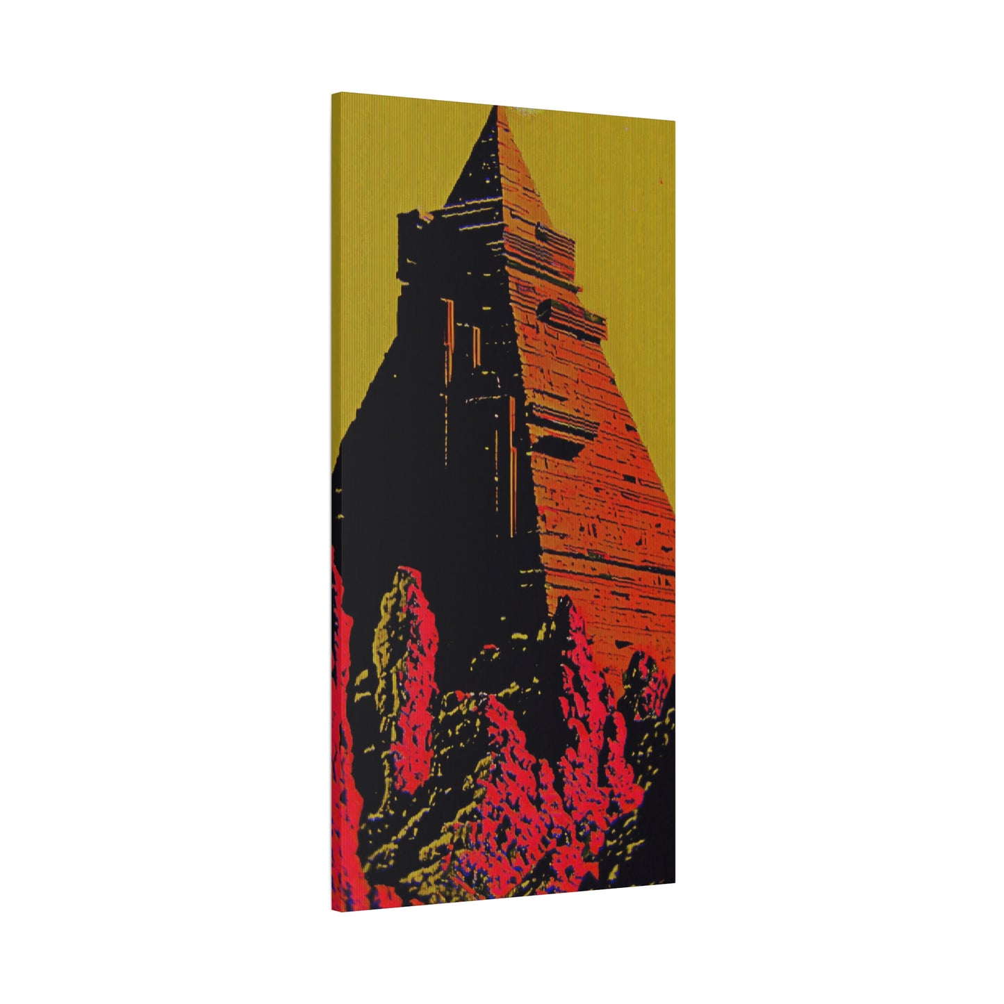 Retro Fantasy Canvas Art - A dreem of the Pyramid of Giza 🔺