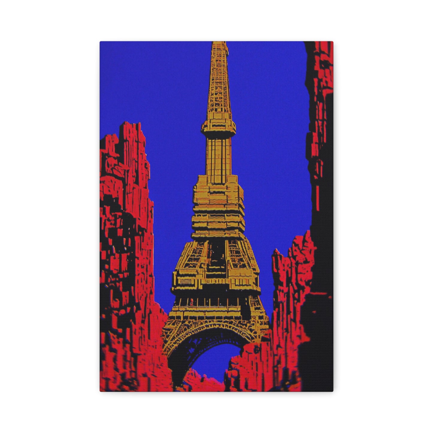 Retro Fantasy Canvas Art - A dreem of the Eiffel Tower 🗼