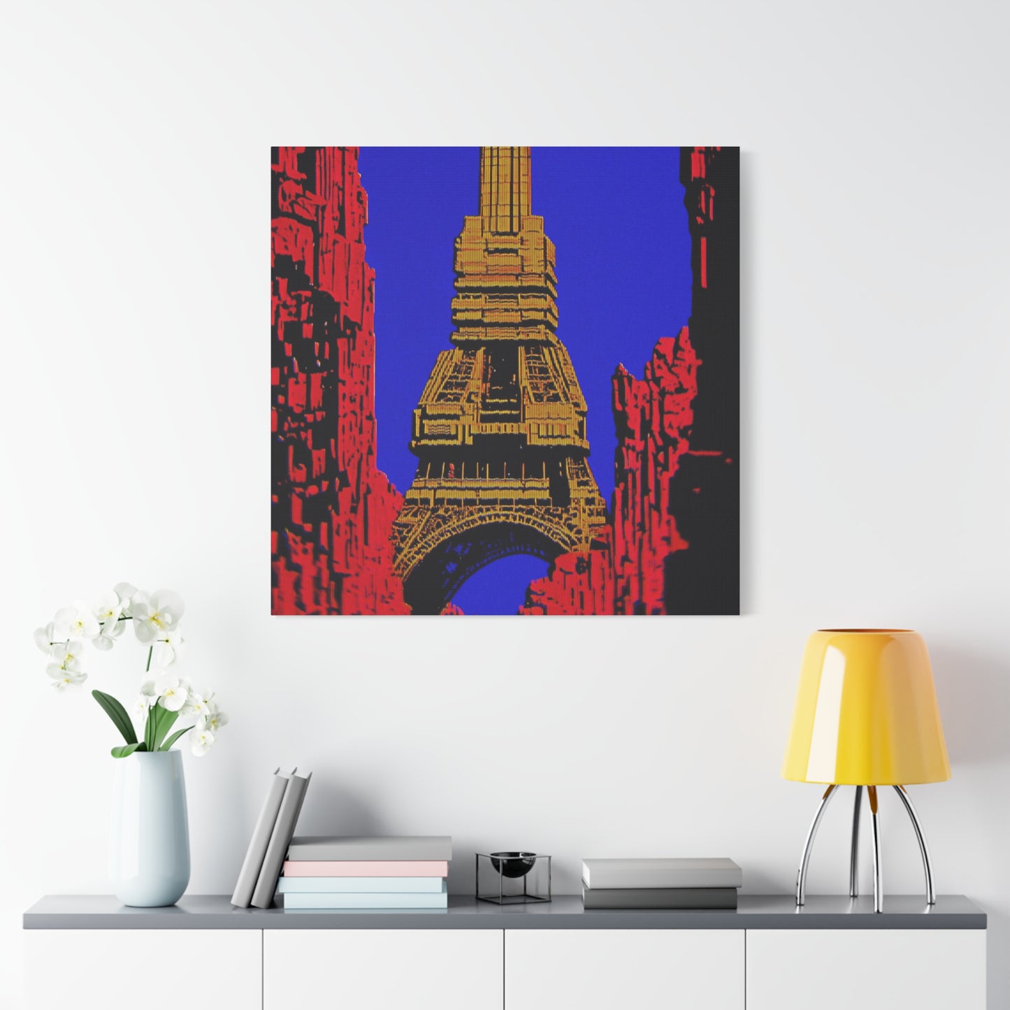 Retro Fantasy Canvas Art - A dreem of the Eiffel Tower 🗼