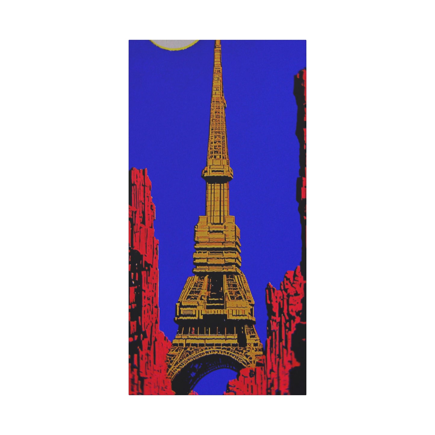 Retro Fantasy Canvas Art - A dreem of the Eiffel Tower 🗼