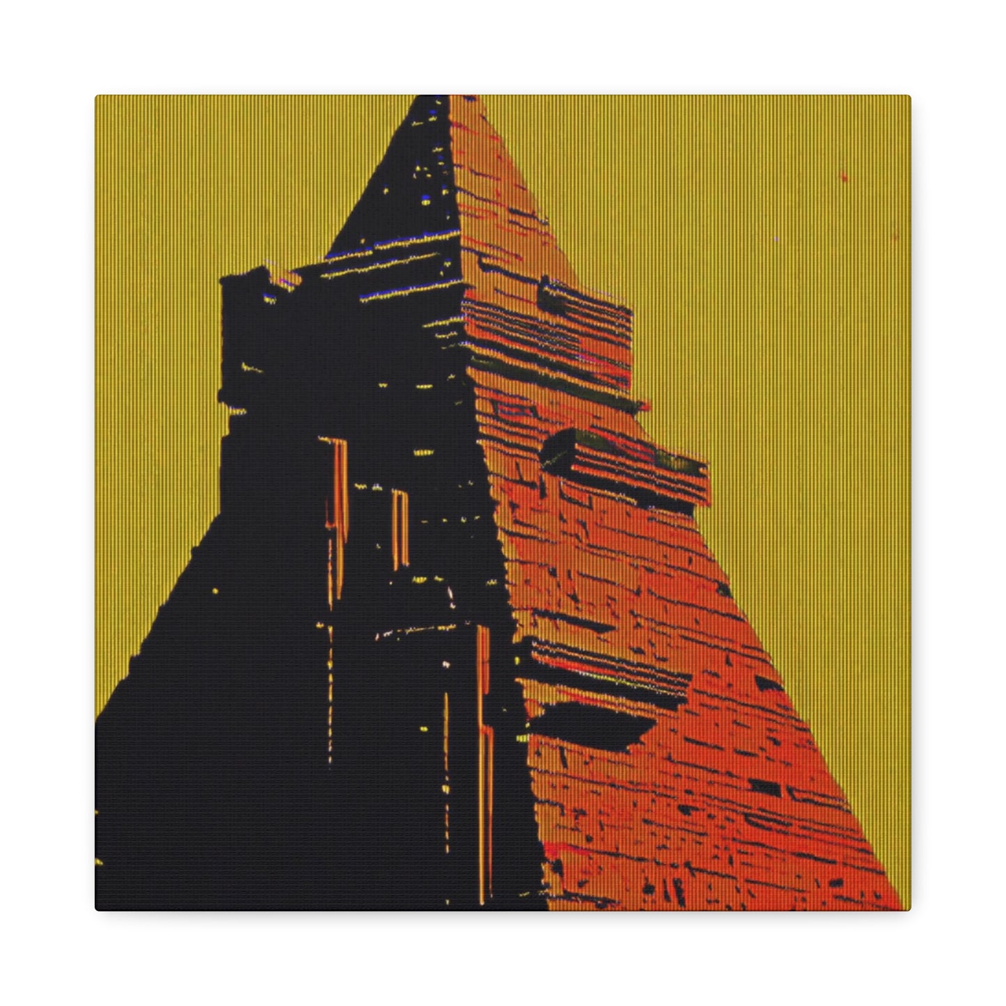 Retro Fantasy Canvas Art - A dreem of the Pyramid of Giza 🔺