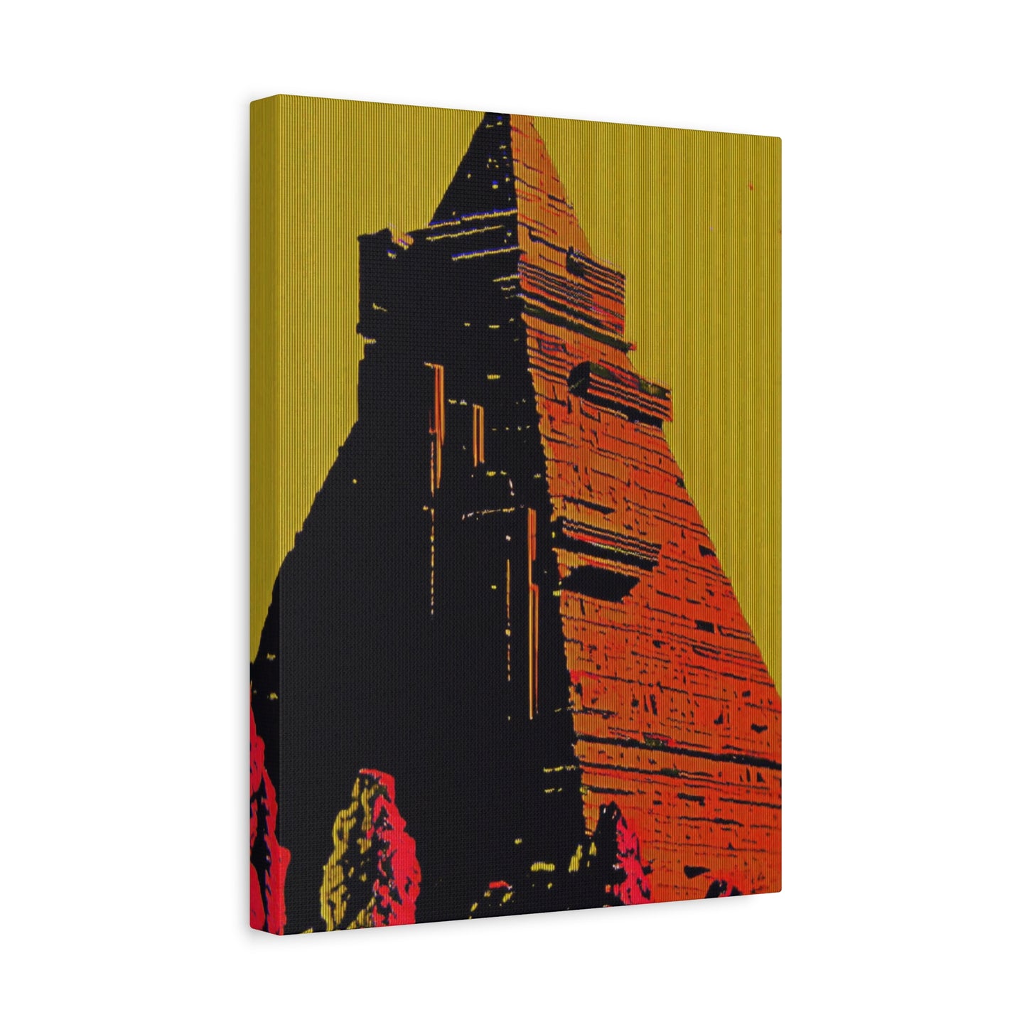 Retro Fantasy Canvas Art - A dreem of the Pyramid of Giza 🔺