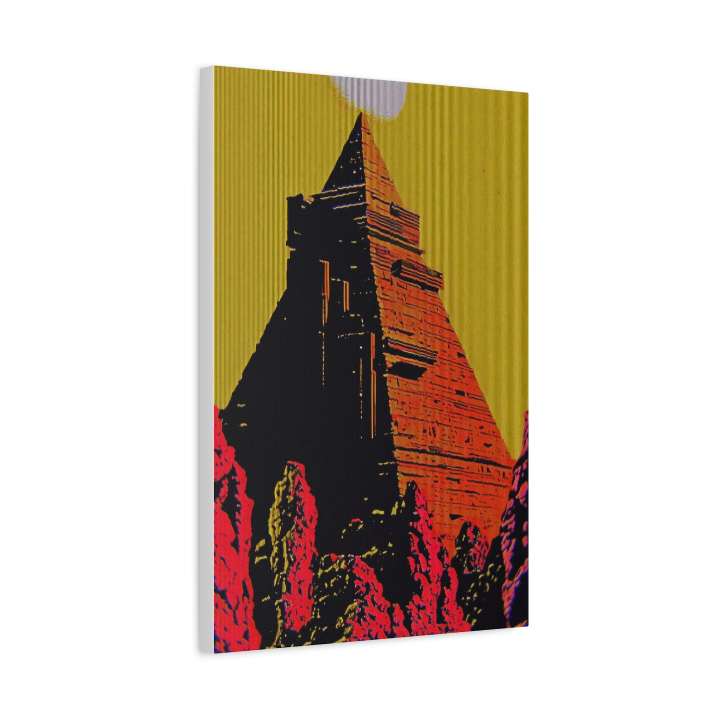 Retro Fantasy Canvas Art - A dreem of the Pyramid of Giza 🔺