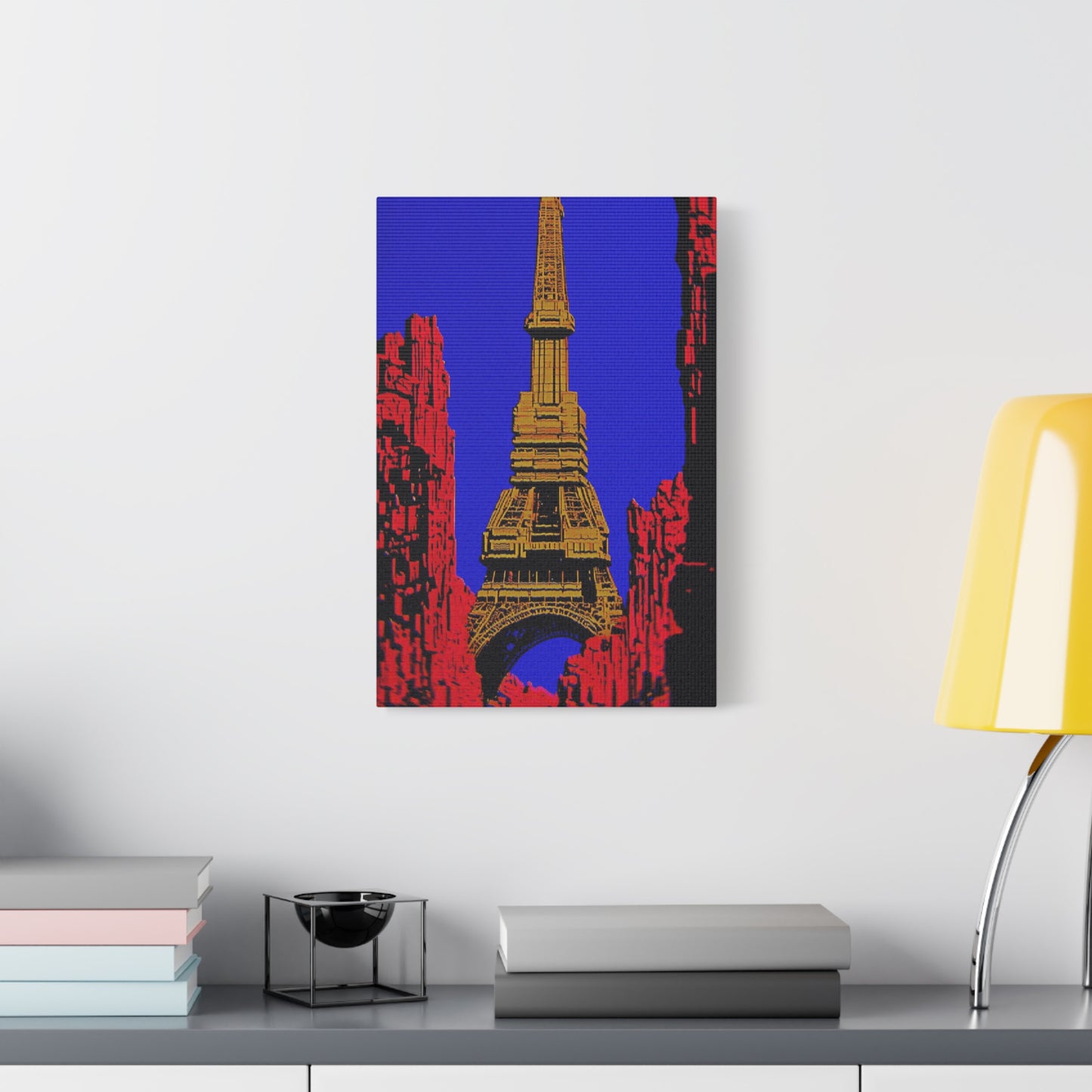 Retro Fantasy Canvas Art - A dreem of the Eiffel Tower 🗼