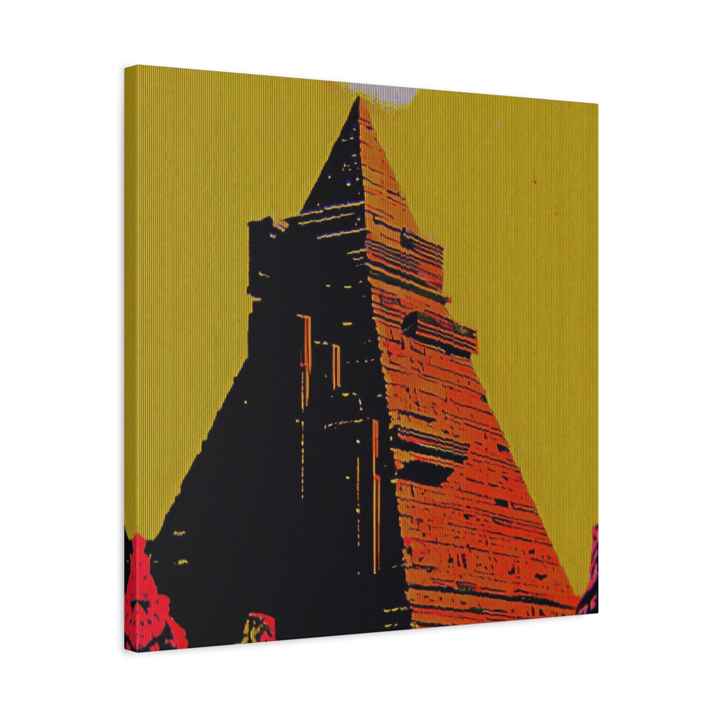 Retro Fantasy Canvas Art - A dreem of the Pyramid of Giza 🔺