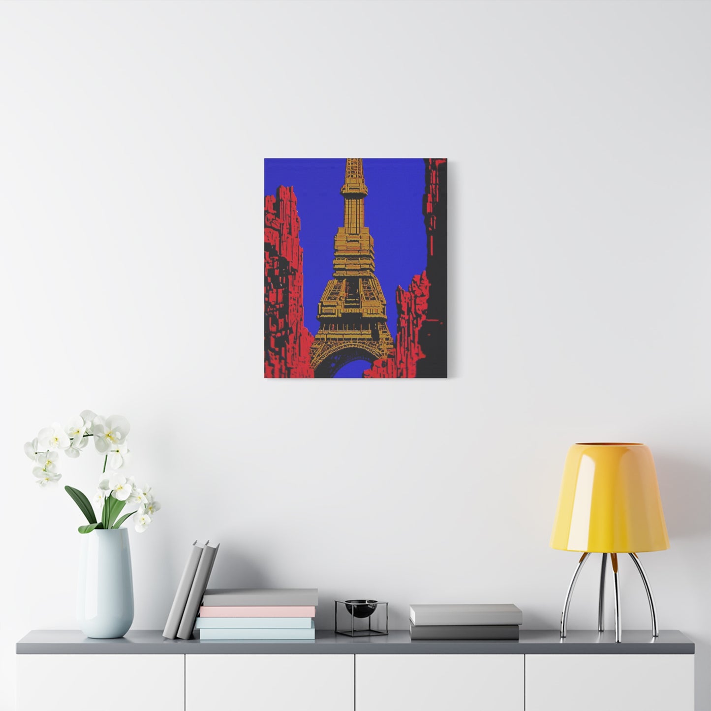 Retro Fantasy Canvas Art - A dreem of the Eiffel Tower 🗼