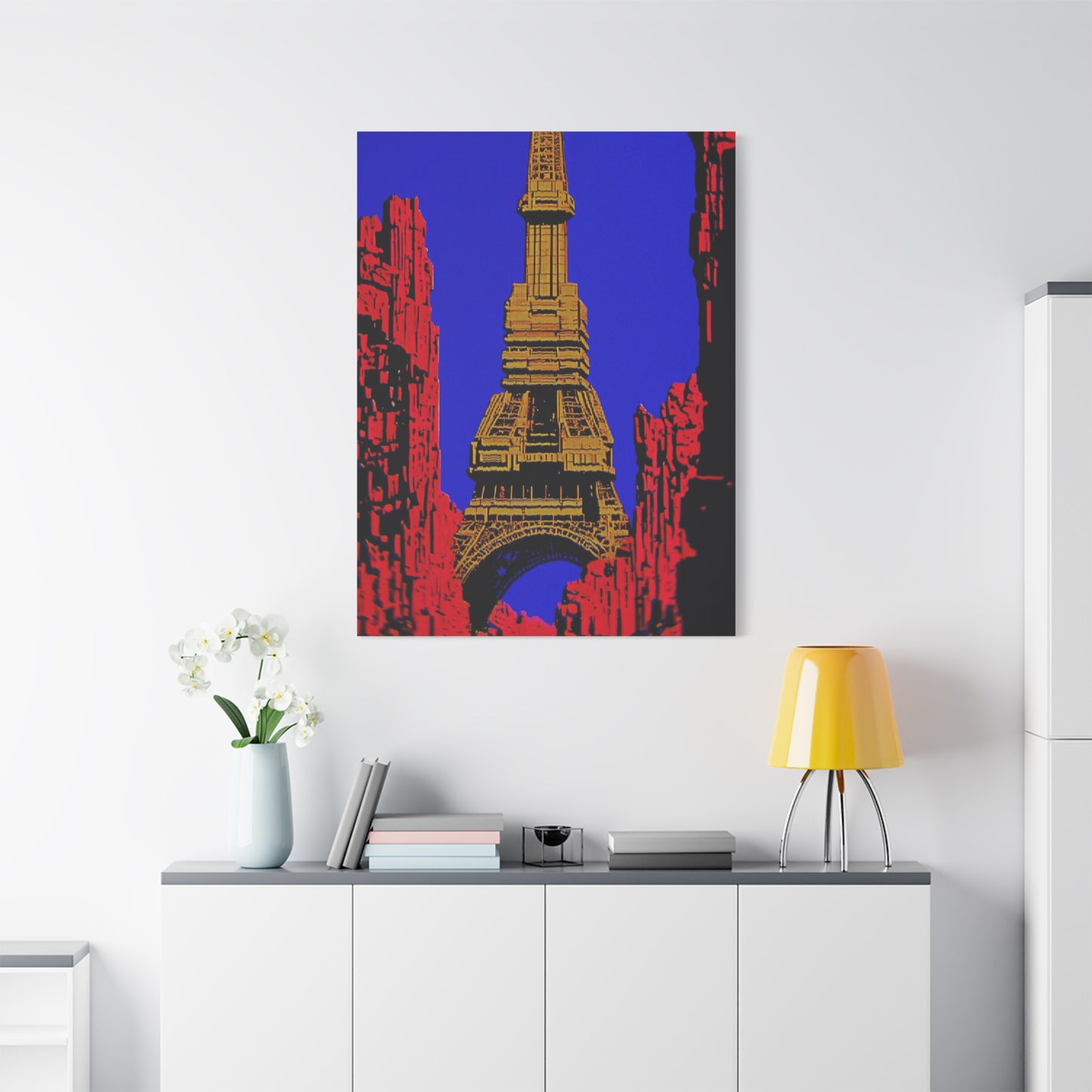 Retro Fantasy Canvas Art - A dreem of the Eiffel Tower 🗼