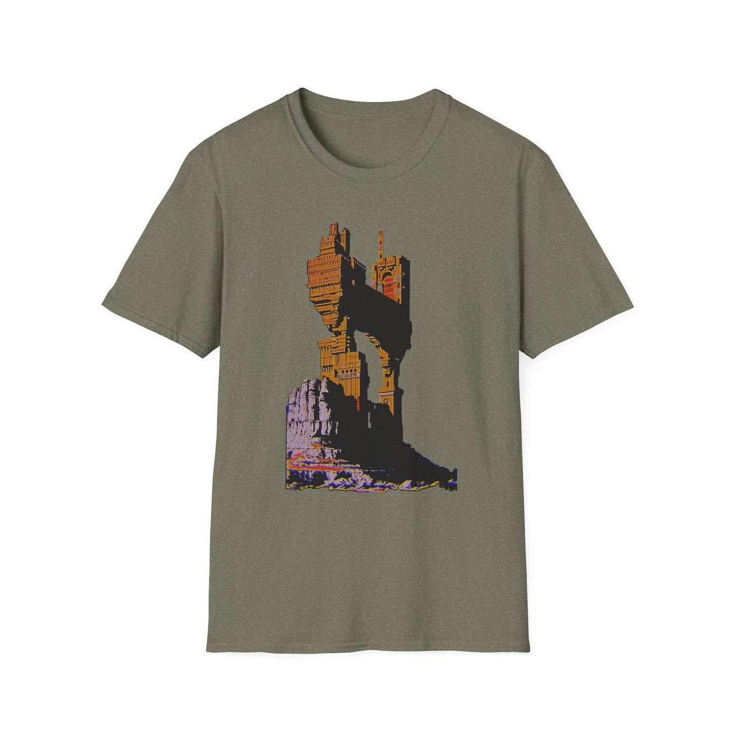 Retro Fantasy Unisex T Shirt - A dreem of a space castle 🏰