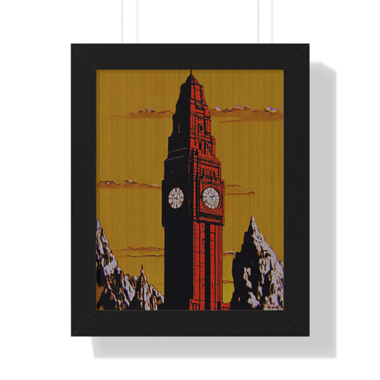 Vintage Big Ben Framed Vertical Poster - Perfect Wall Decor for Home and Office