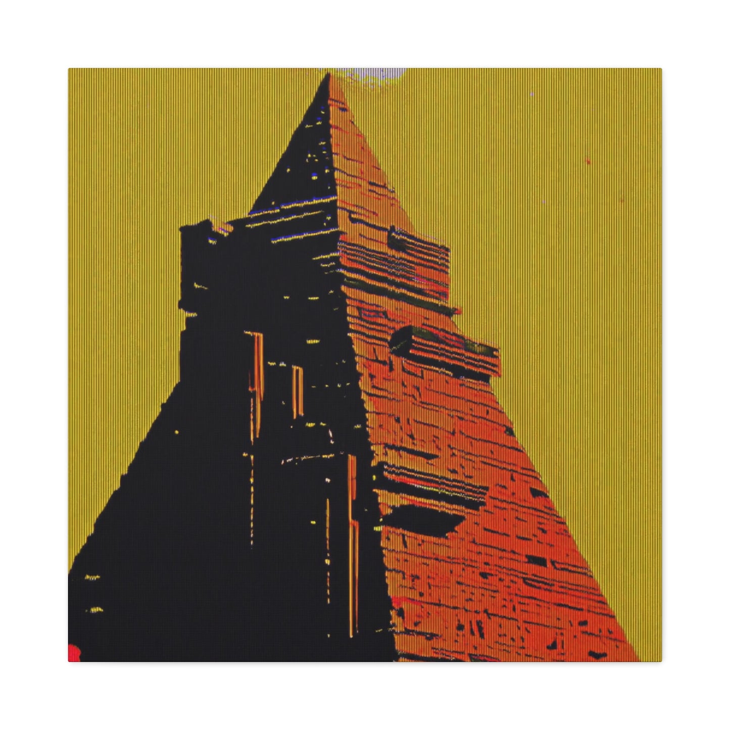 Retro Fantasy Canvas Art - A dreem of the Pyramid of Giza 🔺