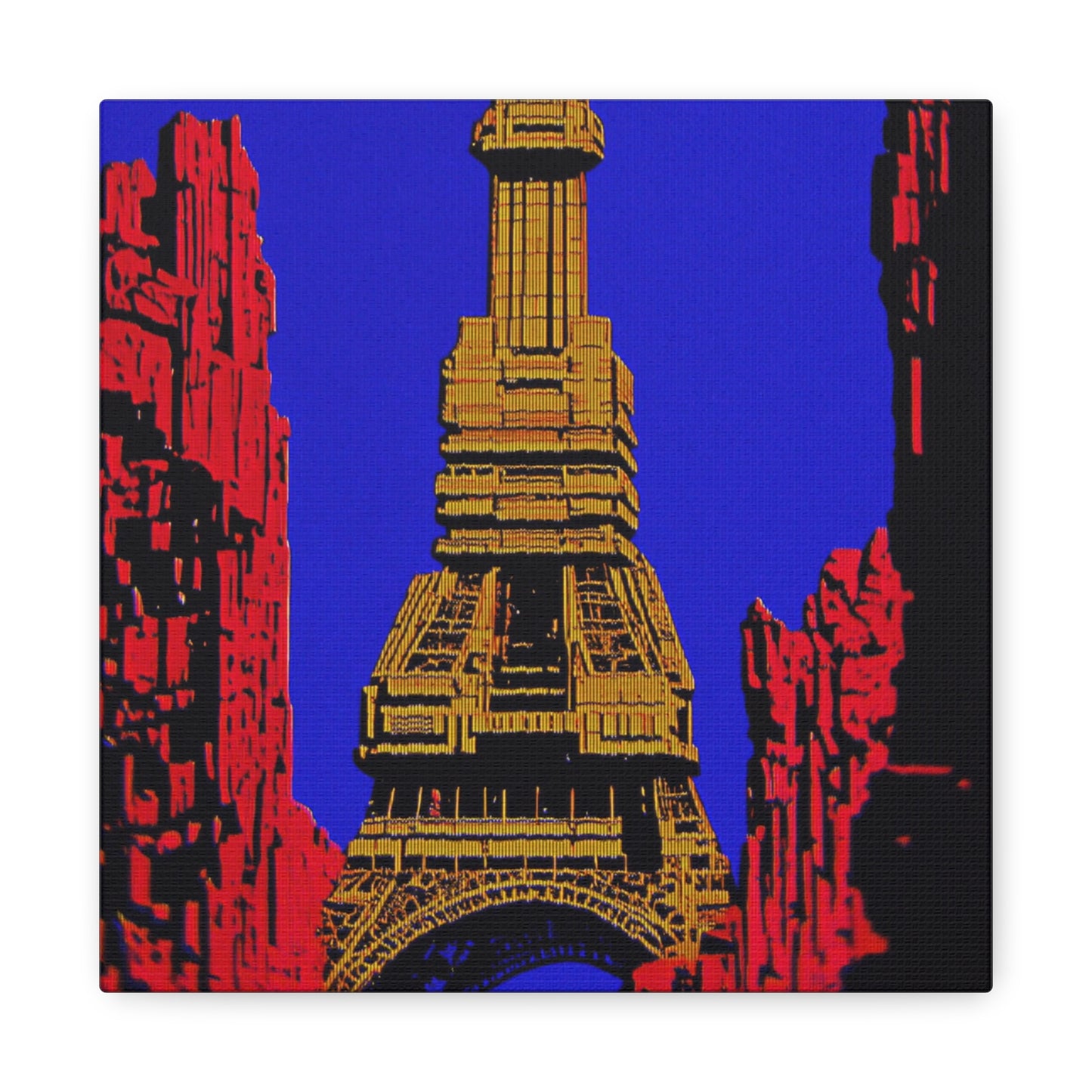 Retro Fantasy Canvas Art - A dreem of the Eiffel Tower 🗼