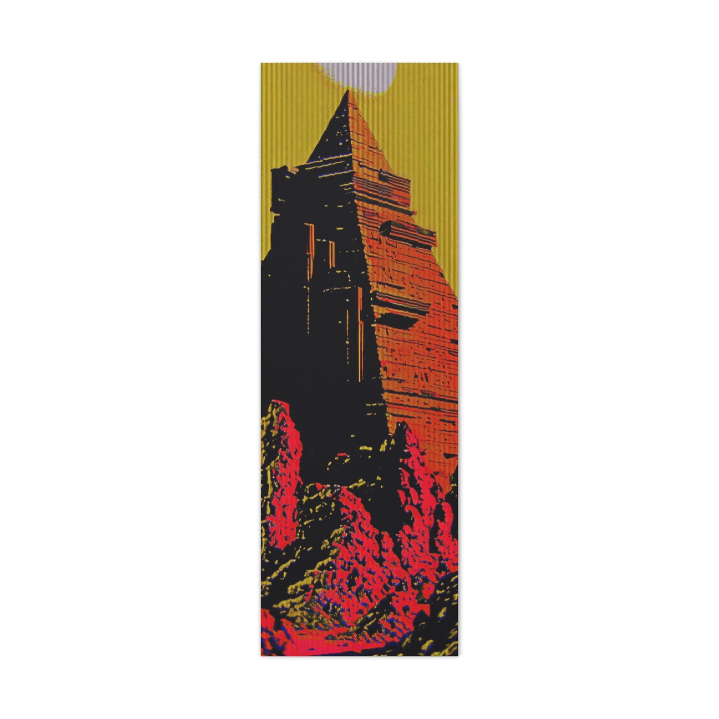 Retro Fantasy Canvas Art - A dreem of the Pyramid of Giza 🔺