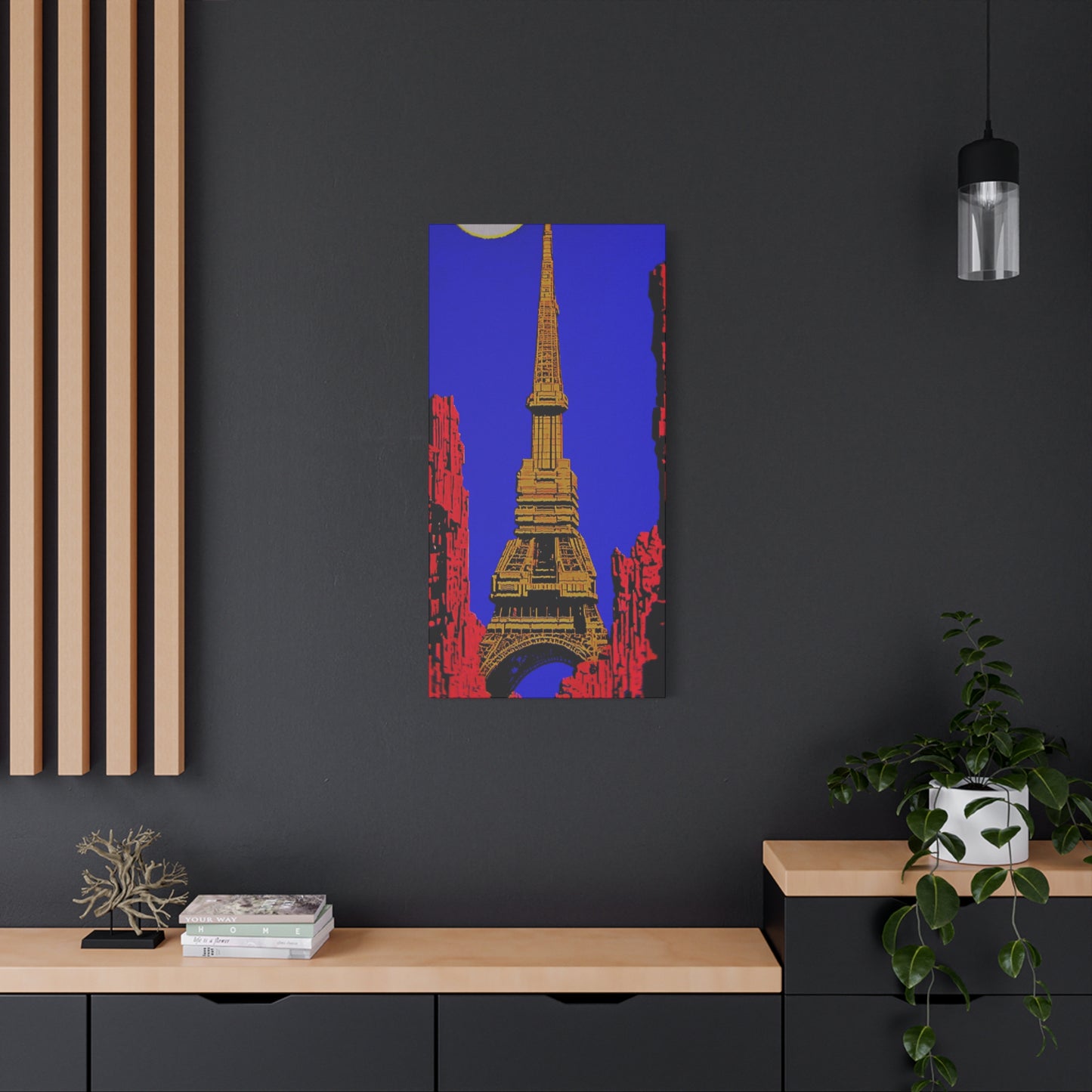 Retro Fantasy Canvas Art - A dreem of the Eiffel Tower 🗼