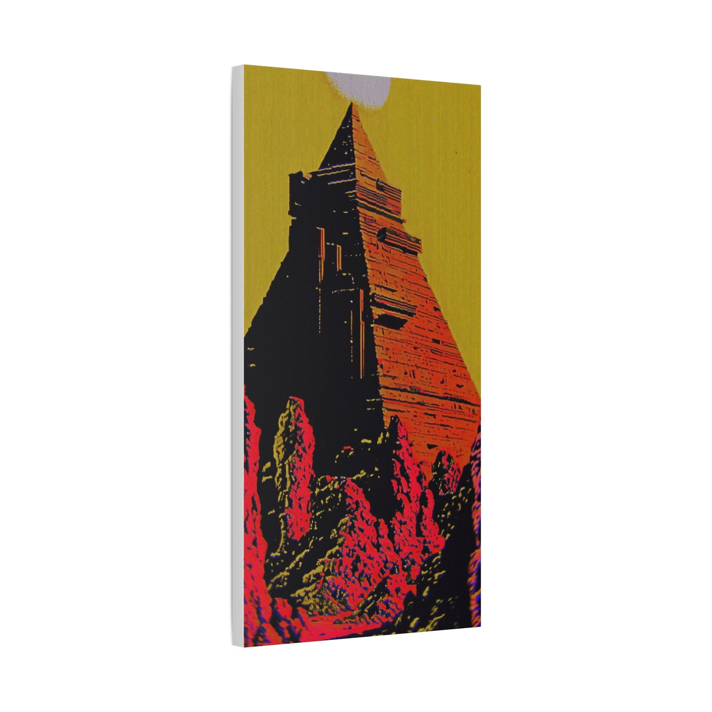 Retro Fantasy Canvas Art - A dreem of the Pyramid of Giza 🔺