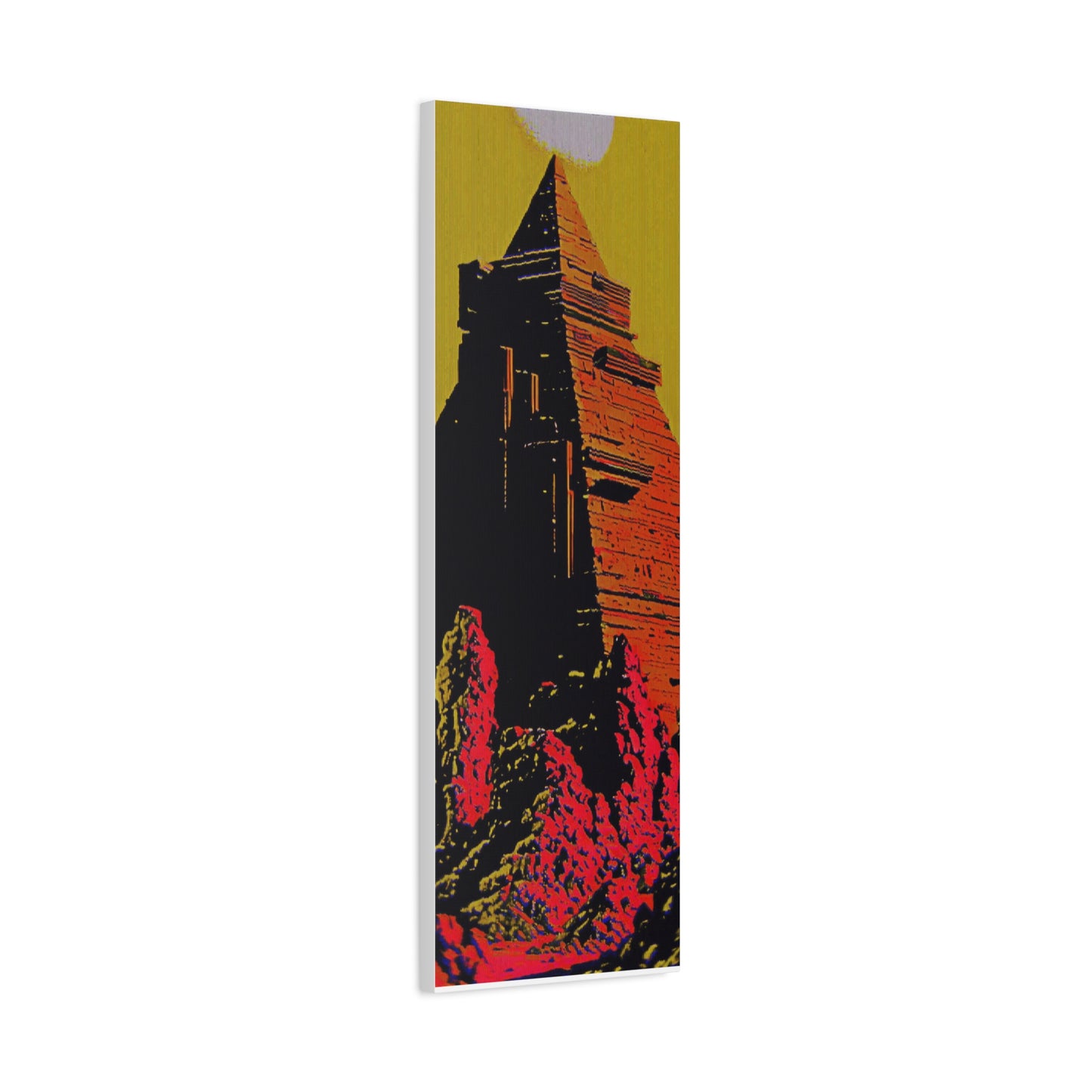 Retro Fantasy Canvas Art - A dreem of the Pyramid of Giza 🔺