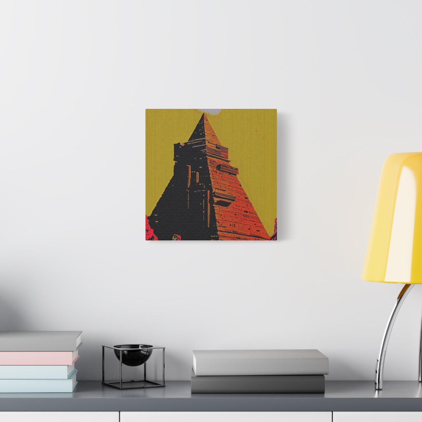 Retro Fantasy Canvas Art - A dreem of the Pyramid of Giza 🔺