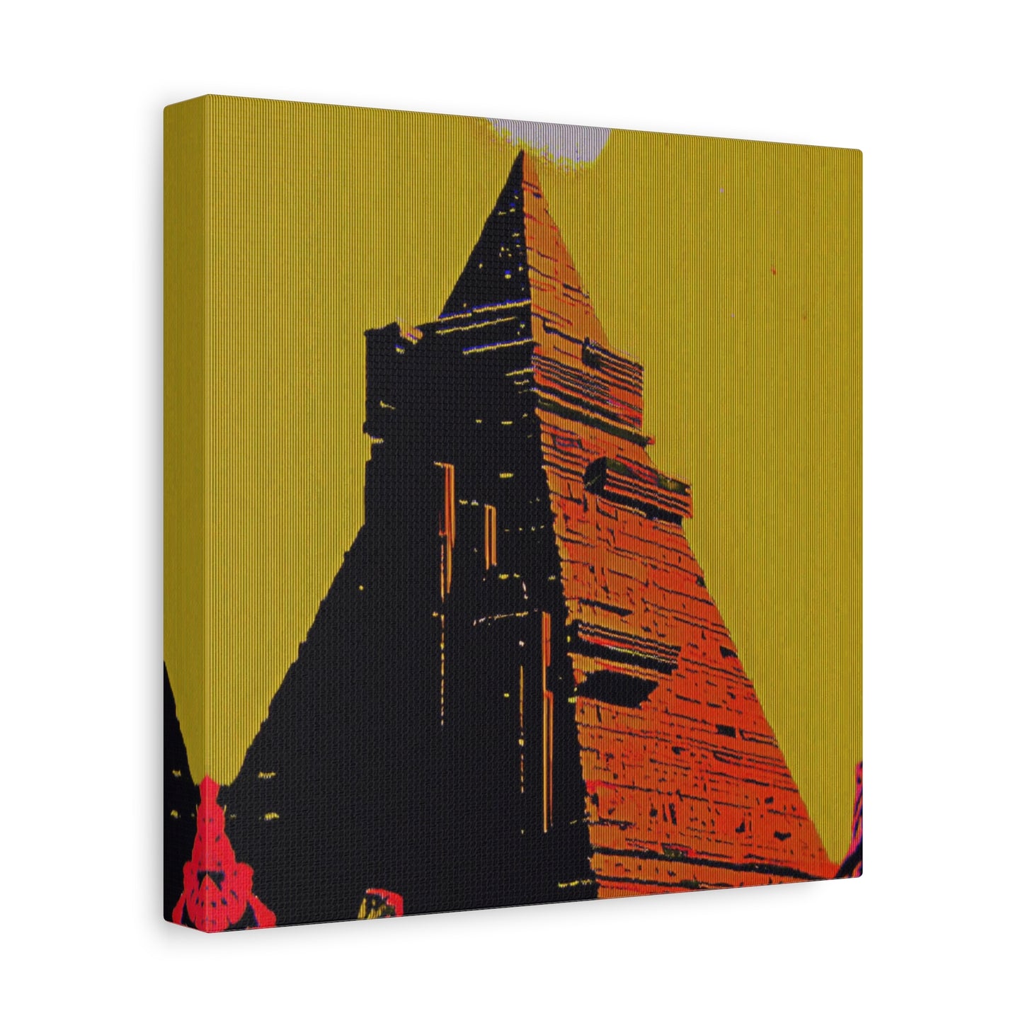 Retro Fantasy Canvas Art - A dreem of the Pyramid of Giza 🔺