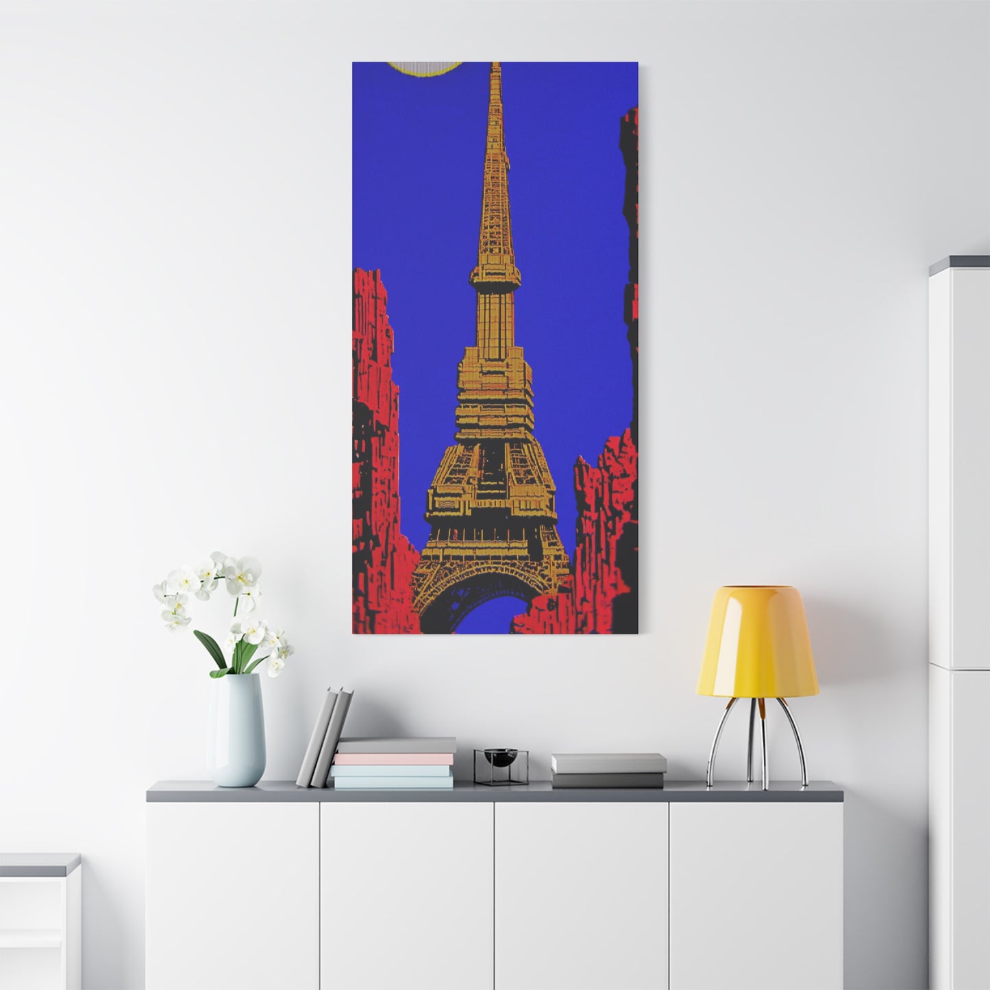 Retro Fantasy Canvas Art - A dreem of the Eiffel Tower 🗼