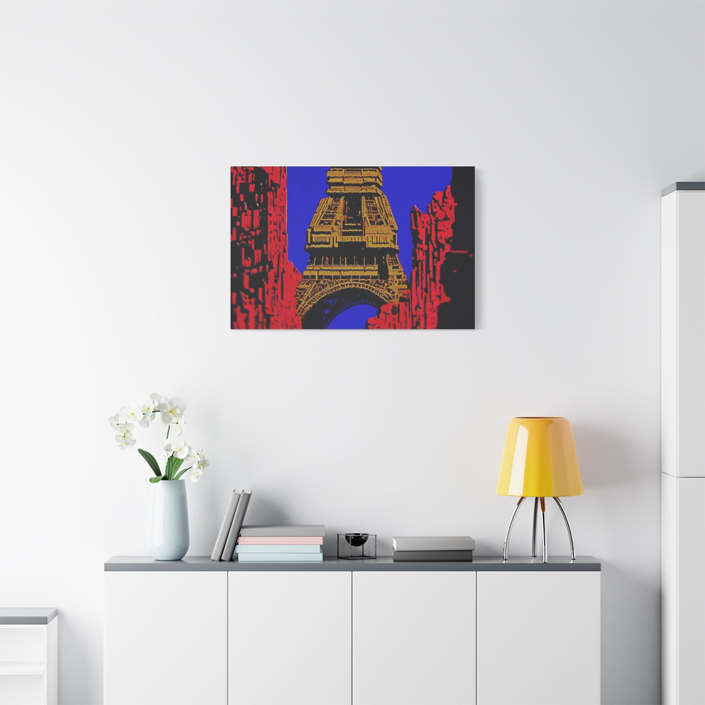 Retro Fantasy Canvas Art - A dreem of the Eiffel Tower 🗼