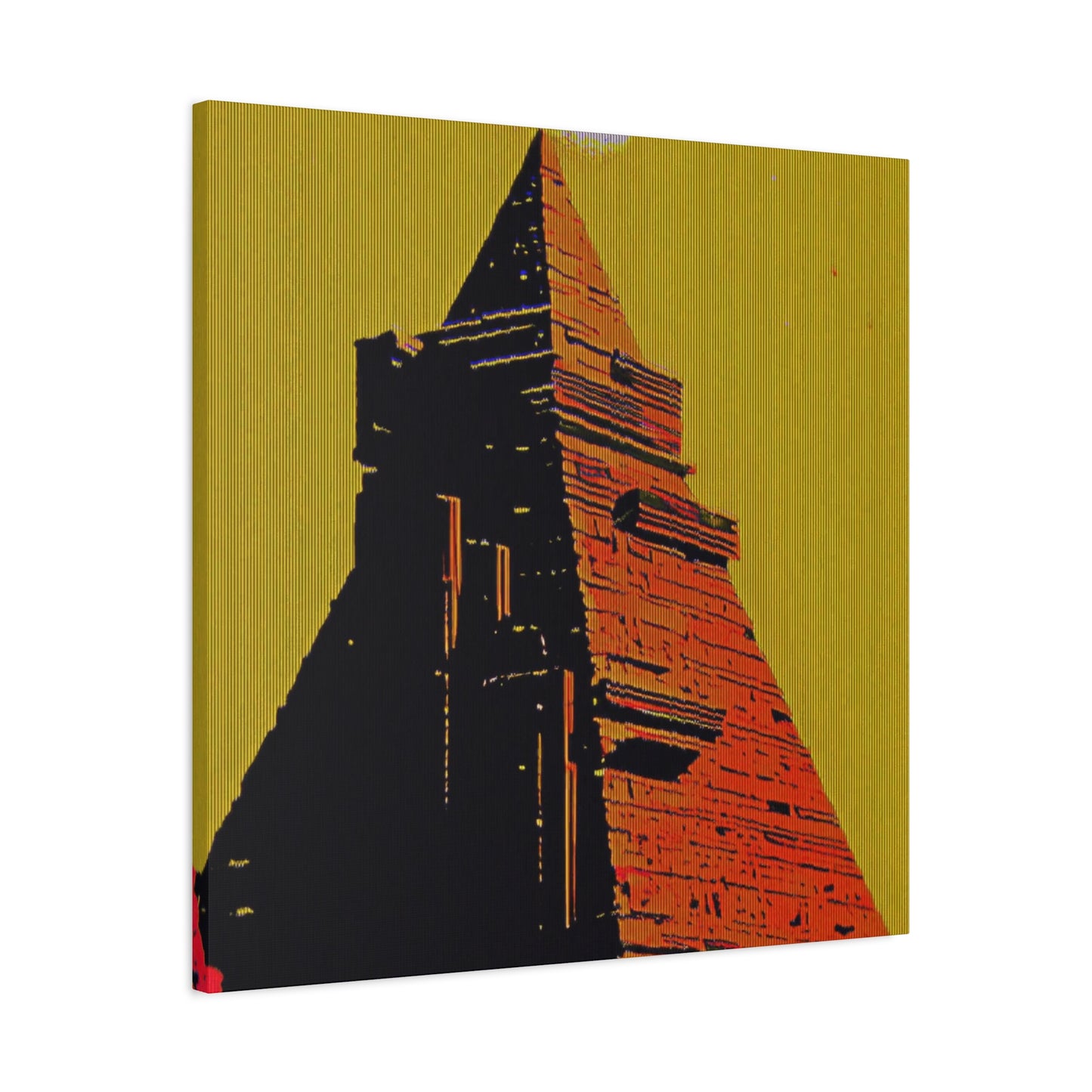 Retro Fantasy Canvas Art - A dreem of the Pyramid of Giza 🔺