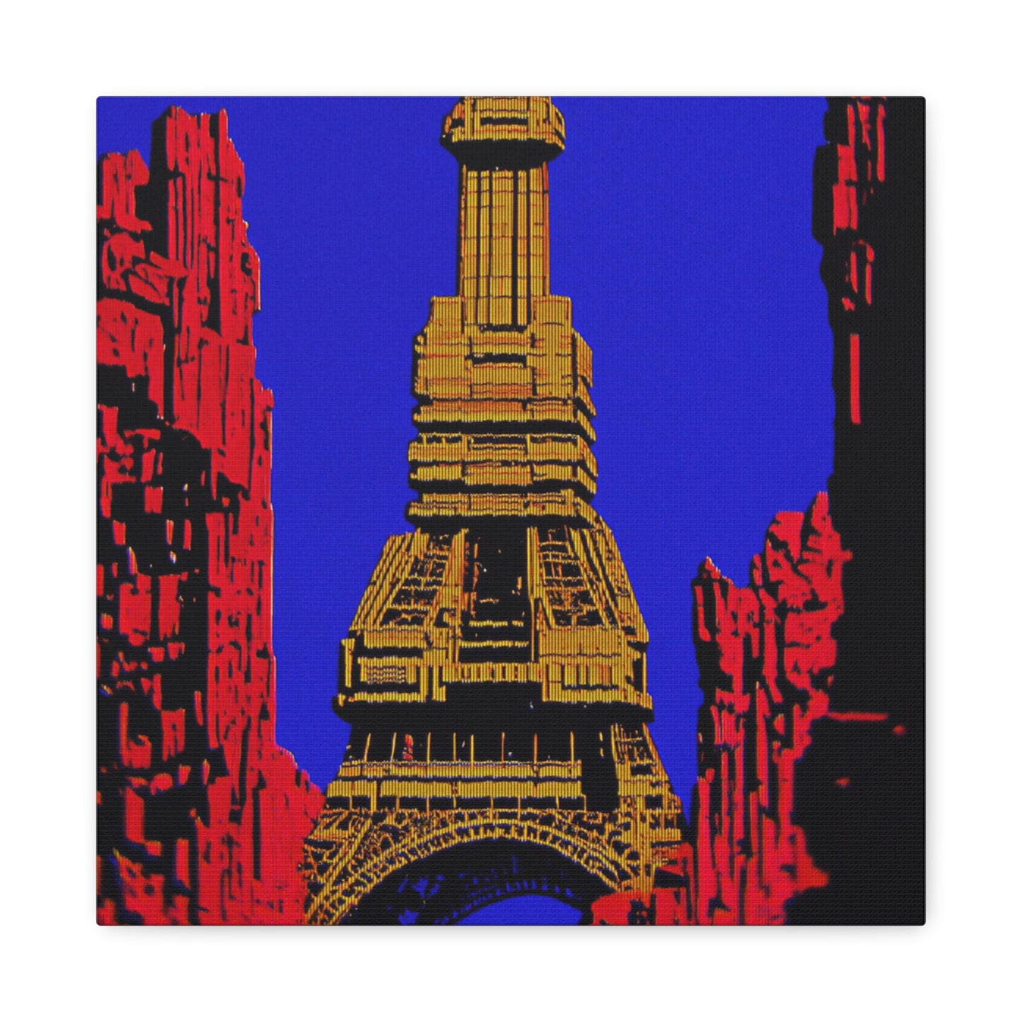 Retro Fantasy Canvas Art - A dreem of the Eiffel Tower 🗼