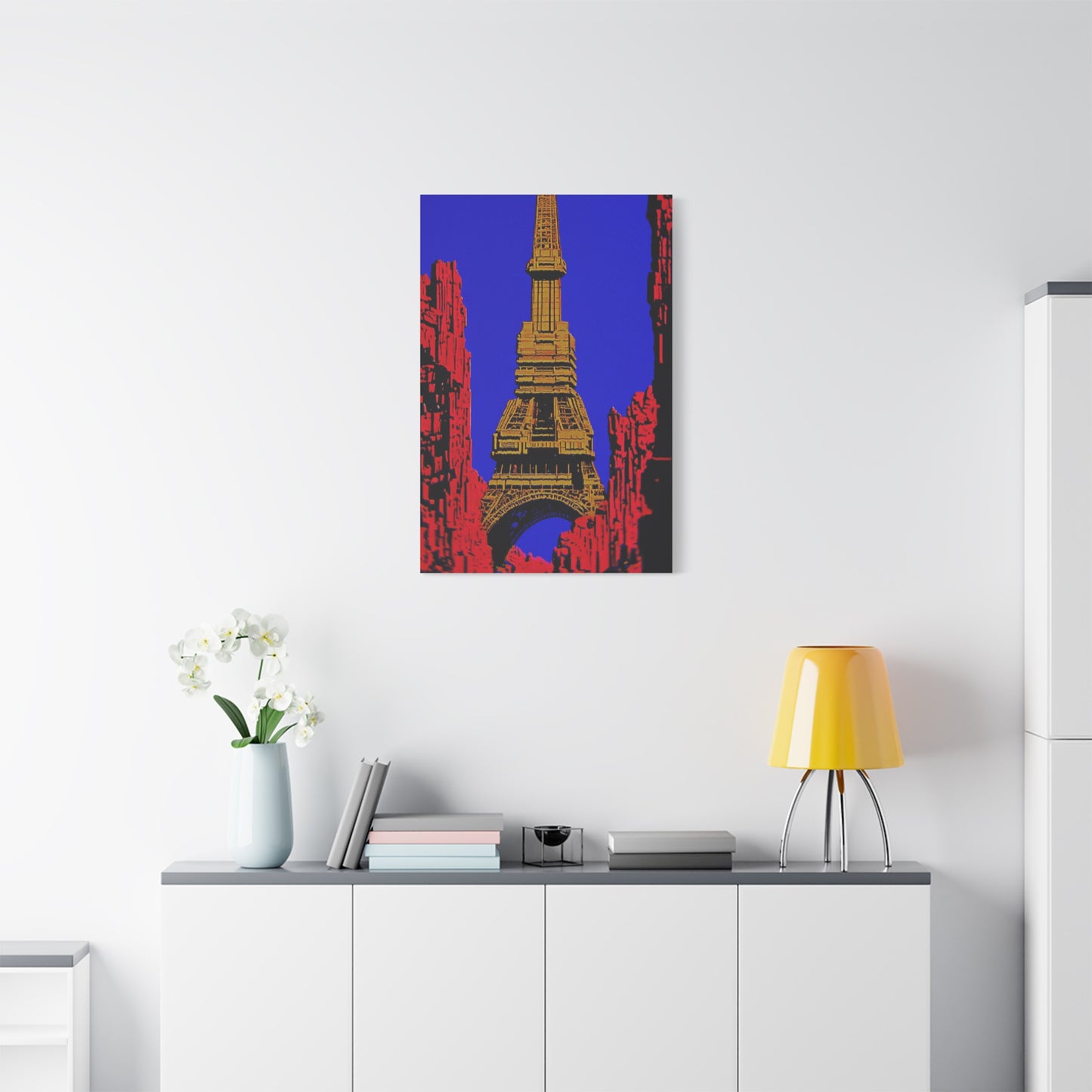 Retro Fantasy Canvas Art - A dreem of the Eiffel Tower 🗼