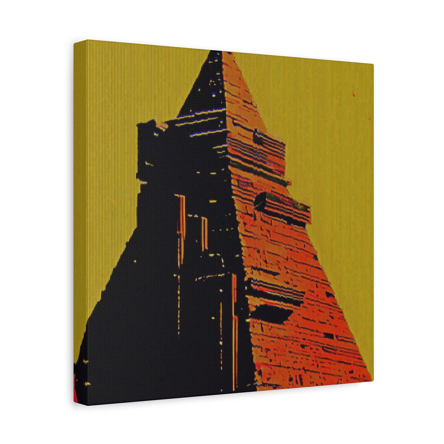 Retro Fantasy Canvas Art - A dreem of the Pyramid of Giza 🔺