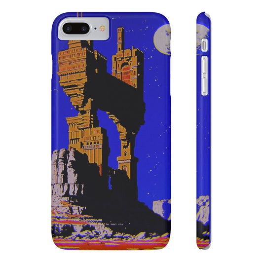 Retro Fantasy Phone Case - A dreem of a space castle 🏰