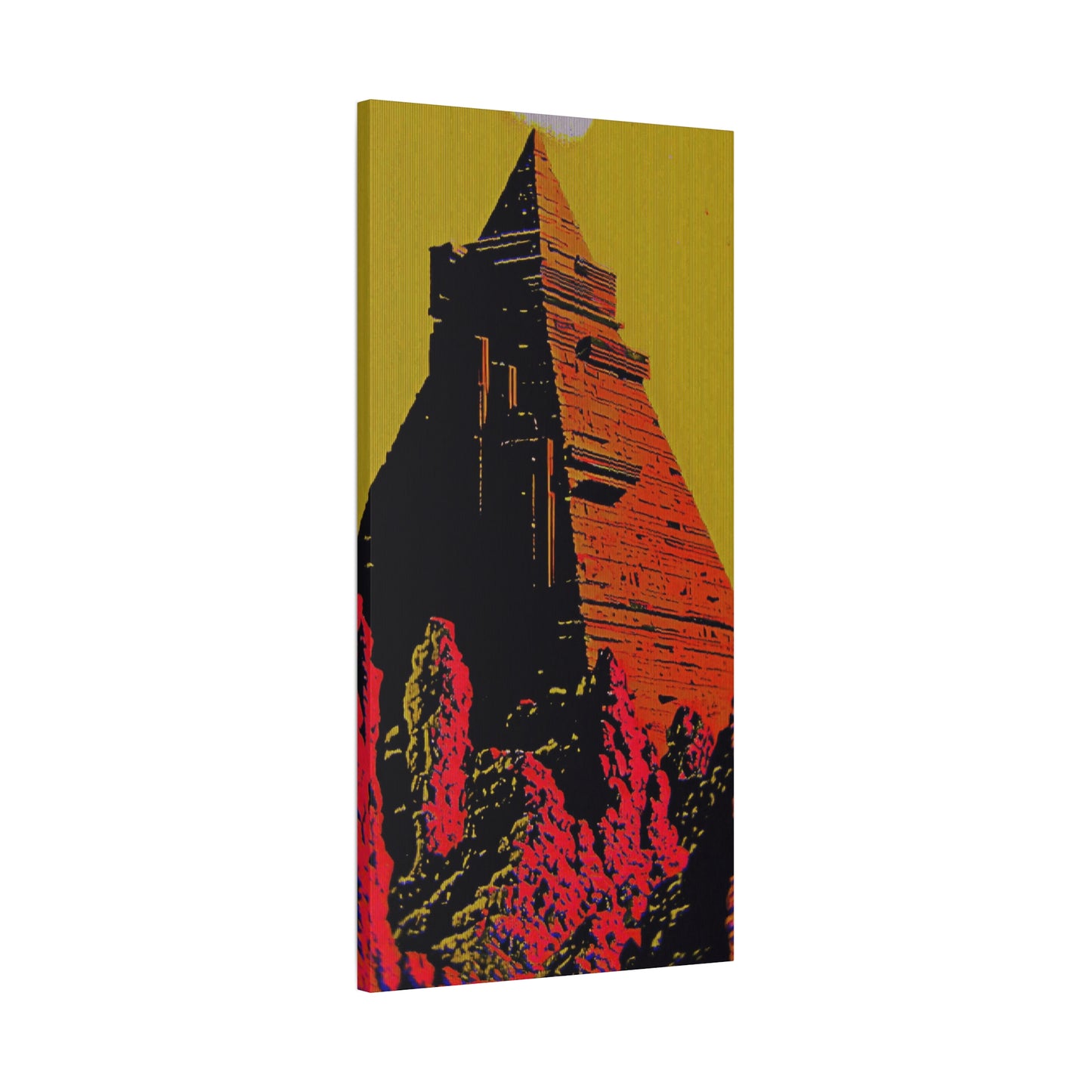 Retro Fantasy Canvas Art - A dreem of the Pyramid of Giza 🔺