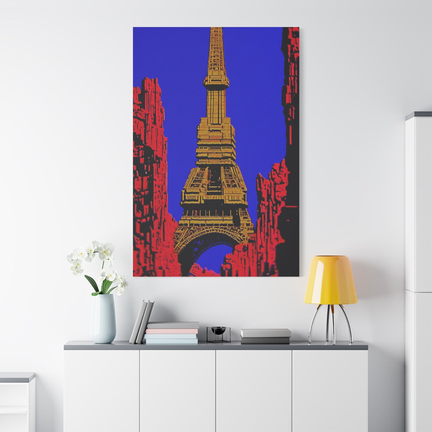 Retro Fantasy Canvas Art - A dreem of the Eiffel Tower 🗼