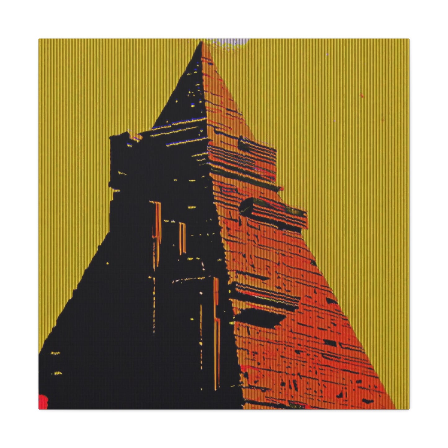 Retro Fantasy Canvas Art - A dreem of the Pyramid of Giza 🔺