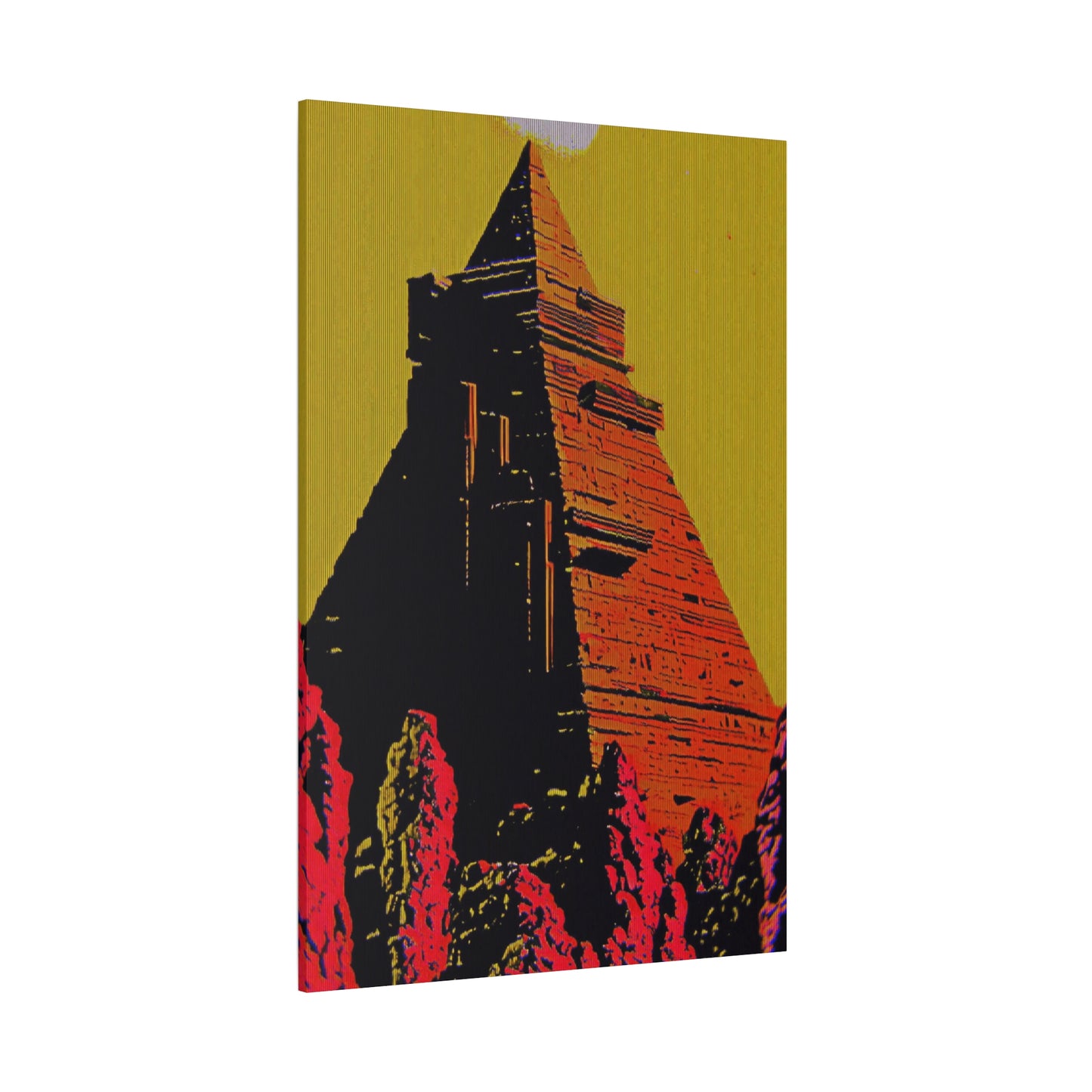 Retro Fantasy Canvas Art - A dreem of the Pyramid of Giza 🔺