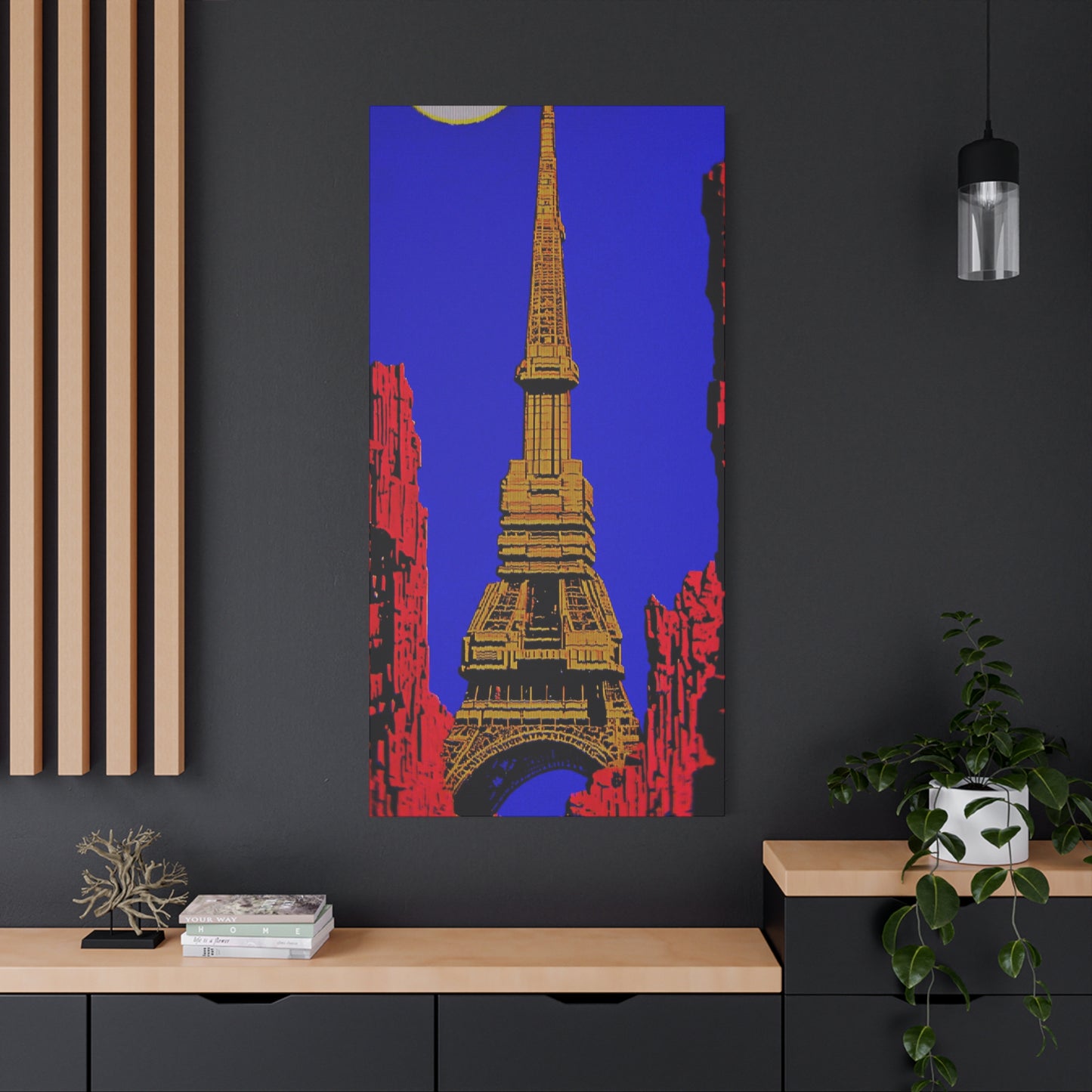 Retro Fantasy Canvas Art - A dreem of the Eiffel Tower 🗼