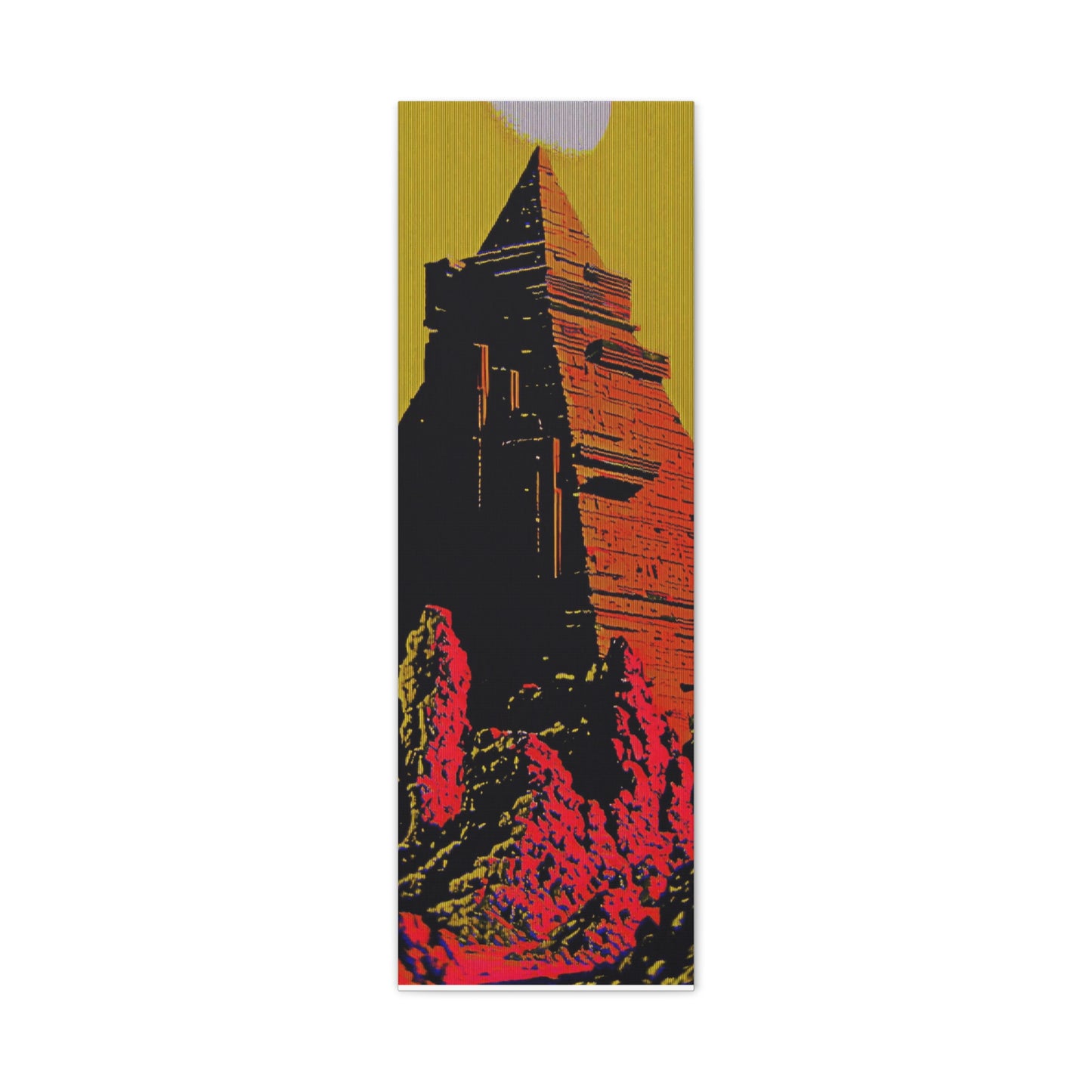 Retro Fantasy Canvas Art - A dreem of the Pyramid of Giza 🔺