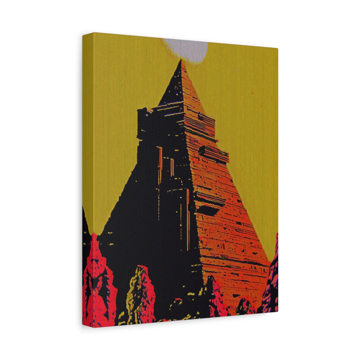 Retro Fantasy Canvas Art - A dreem of the Pyramid of Giza 🔺