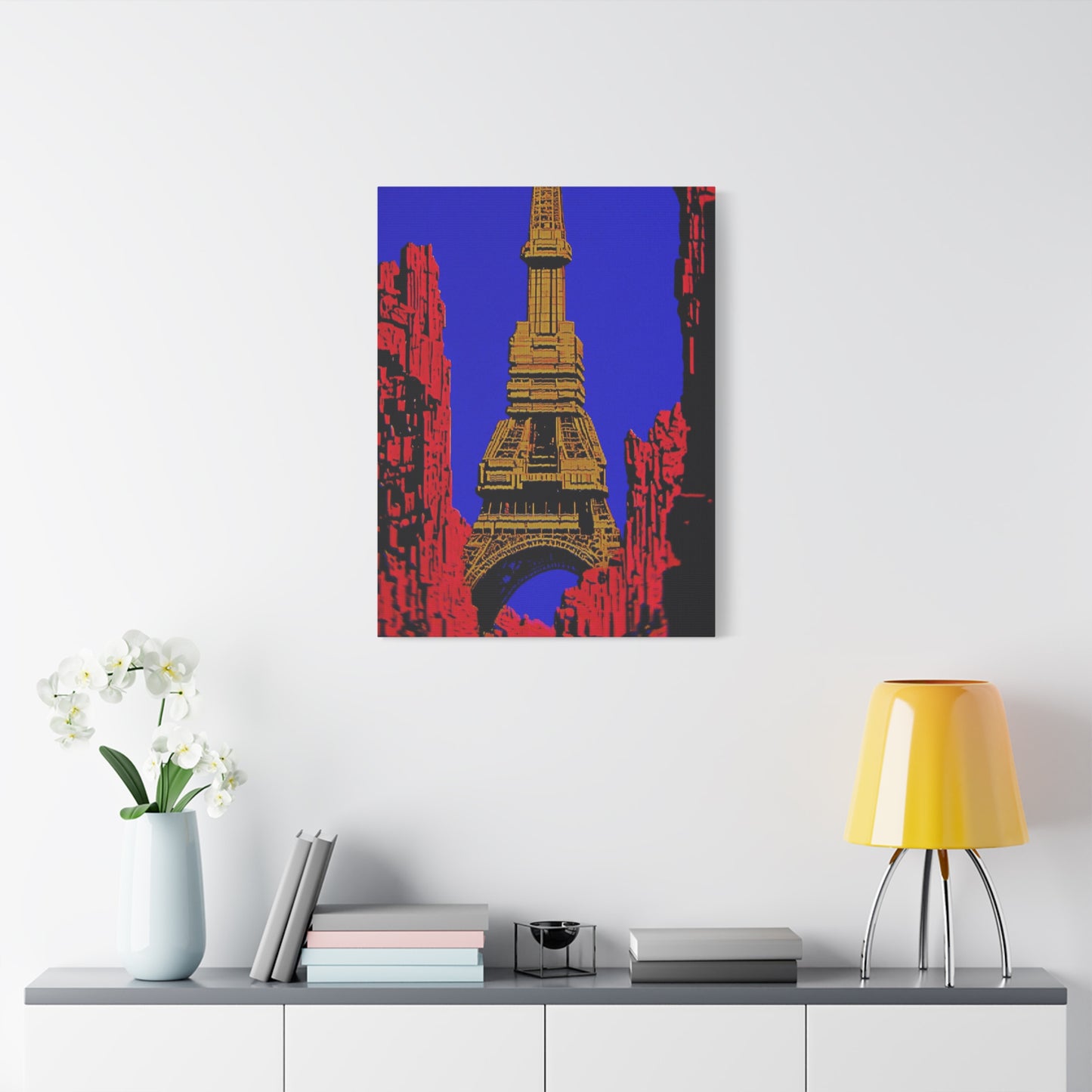 Retro Fantasy Canvas Art - A dreem of the Eiffel Tower 🗼